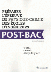 Préparer l'épreuve de physique-chimie des écoles d'ingénieurs