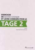 Exercices de maths-logique et leurs corrigés pour le Tage 2
2e édition