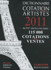 Dictionnaire cotation des artistes 2011
10e édition