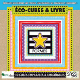 Eco-cubes & livre. Découvre les chiffres, les formes, les couleurs, les animaux et l'alphabet !