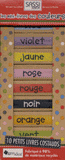 Les mini-livres des couleurs. Blanc ; Bleu ; Violet ; Jaune ; Rose ; Rouge ; Noir ; Orange ; Vert ; Marron