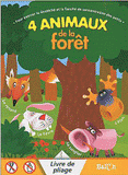 4 animaux de la forêt. Livre de pliage