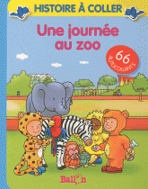 Une journée au zoo. Histoire à coller