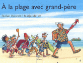 A la plage avec grand père