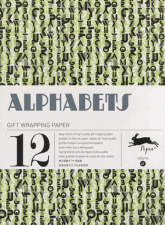 12 gift wrapping paper book alphabets. Volume 41